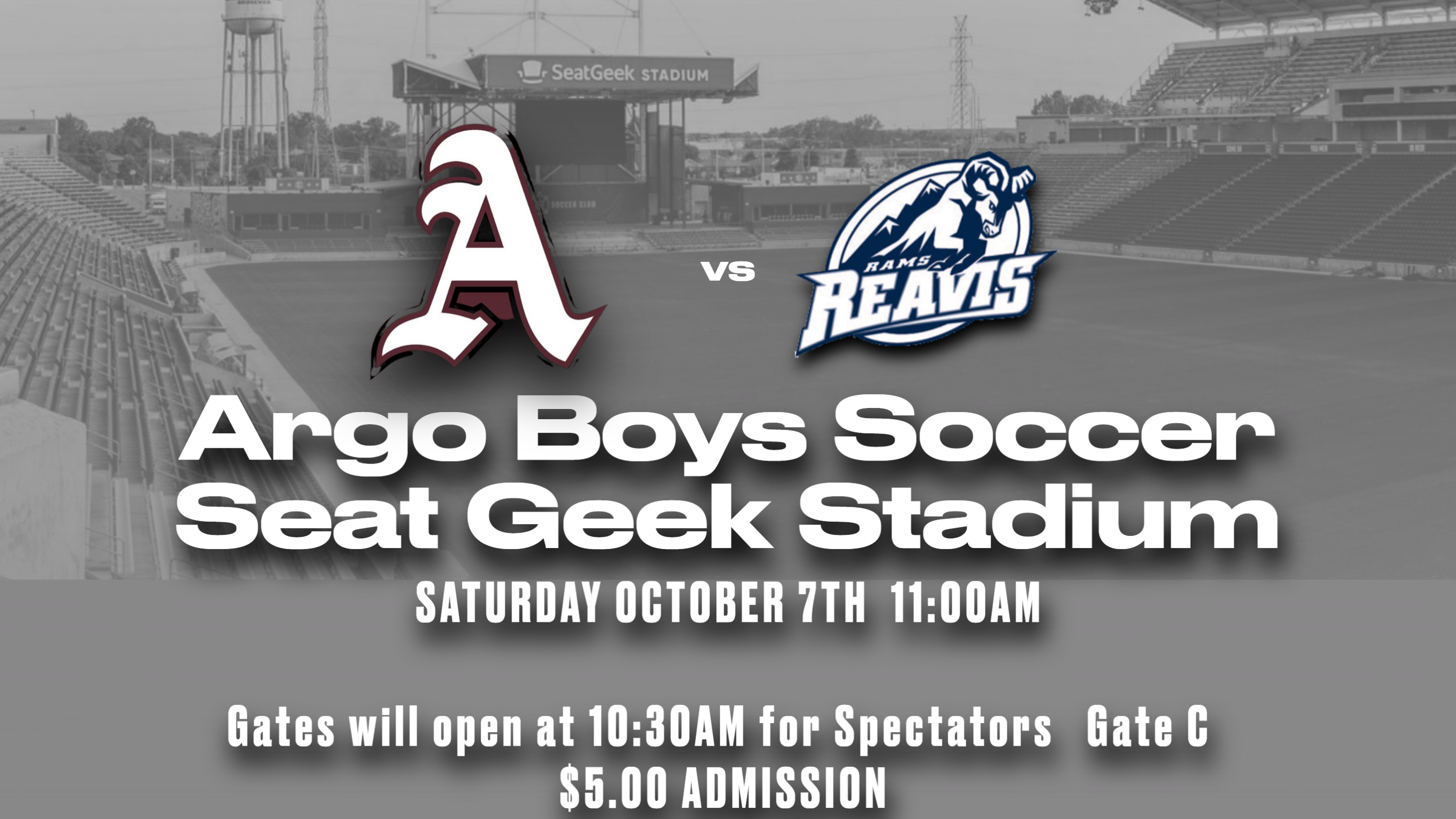 Argo Boys' Soccer v. Reavis Rams